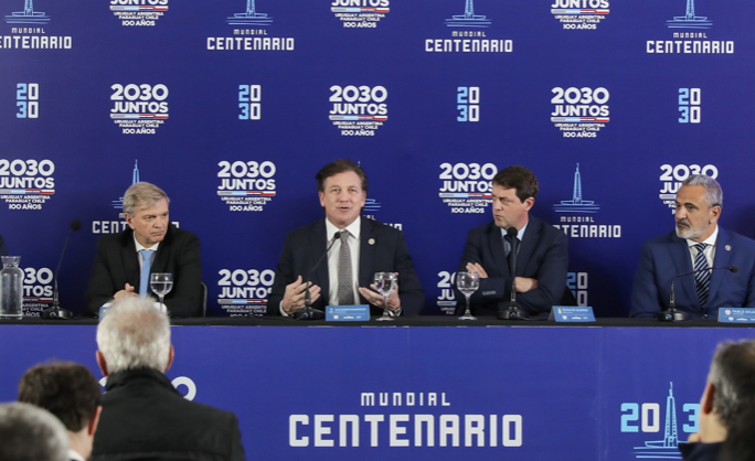 Conmebol 사중주, 2030 월드컵 입찰 공식화, 볼리비아가 합류 할 수 있음