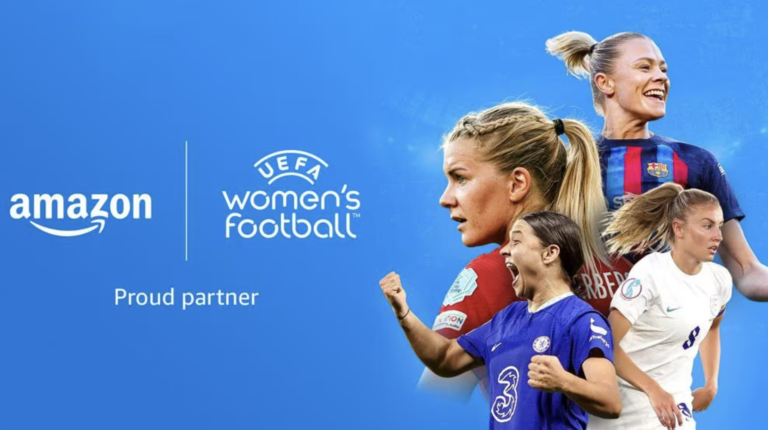 아마존, UEFA 여자 축구 파트너가 되는 최초의 주요 축구 후원 제공